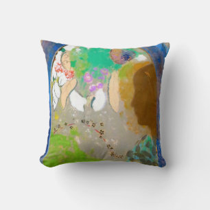 Woman in the Window, Redon Cushion