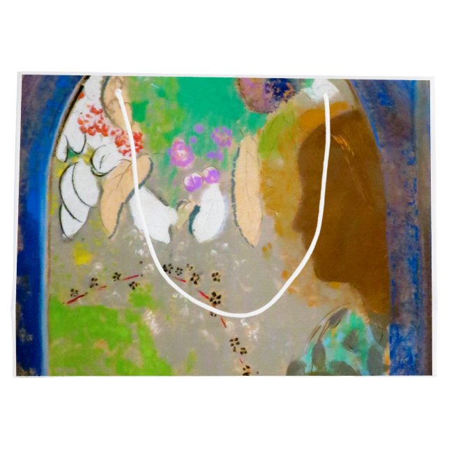 Woman in the Window, Redon Large Gift Bag (Back)