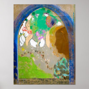 Woman in the Window, Redon Poster