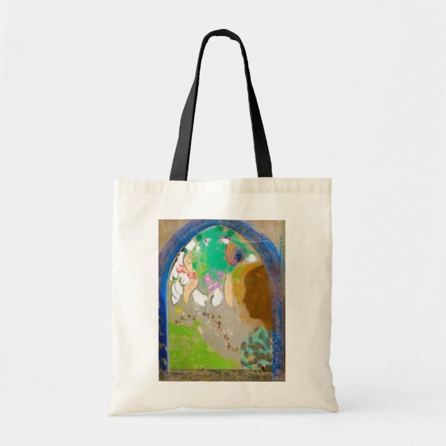 Woman in the Window, Redon Tote Bag (Front)
