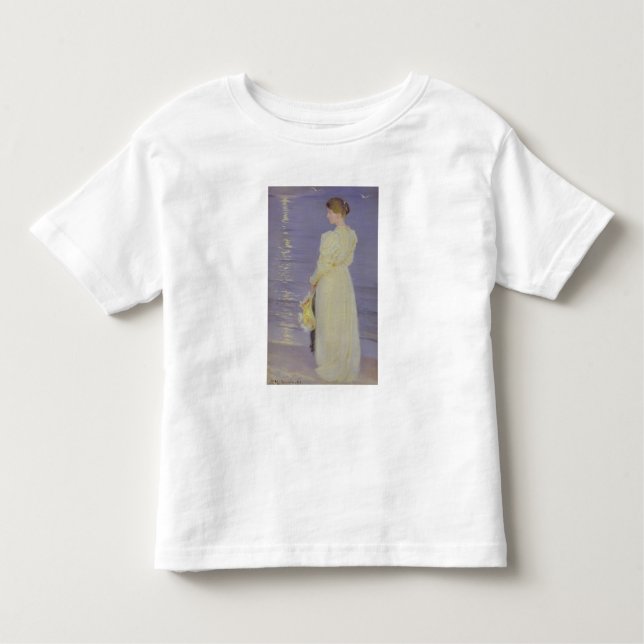 Woman in White on a Beach, 1893 Toddler T-Shirt (Front)