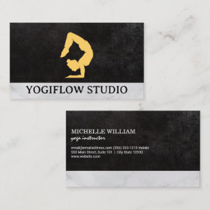 Woman in Yoga Pose Business Card