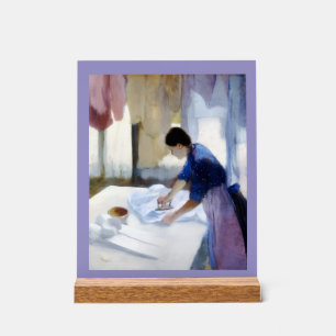 "Woman Ironing" Acrylic Sign