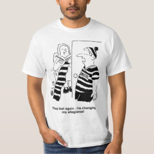 Woman is Knitting a Scarf for Football Fan. Funny T-Shirt