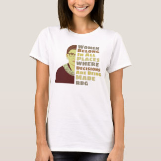 woman Judge Ruth Bader T-Shirt