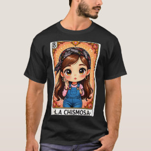 Woman la chismosa fiesta vintage card funny T-Shirt