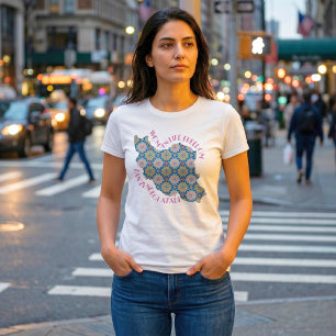 Woman Life Freedom Protest Flowers Pink T-Shirt