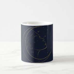 Woman Line Art Personalised Poster Coffee Mug