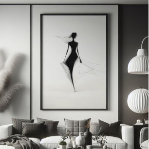 Woman Line Minimalism Photo Print