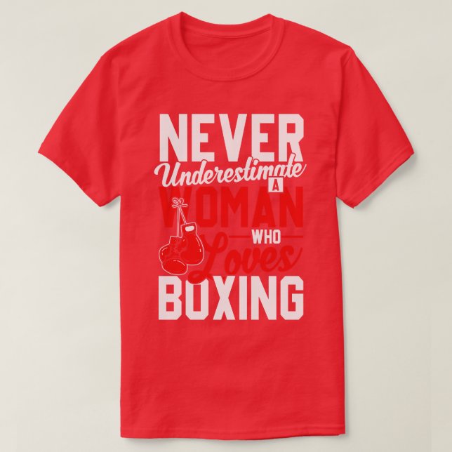 Woman loves Boxing T-Shirt (Design Front)