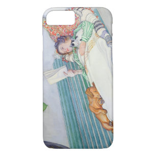 Woman Lying on a Bench, 1913 (w/c on paper) iPhone 8/7 Case