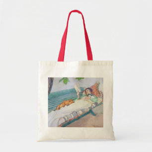 Woman Lying on a Bench, 1913 (w/c on paper) Tote Bag