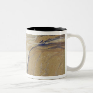 Woman lying on her Back - Lassitude Two-Tone Coffee Mug