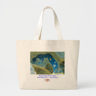 Woman Made of the Cosmos/Bag Large Tote Bag