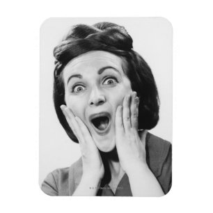 Woman Making Face Magnet
