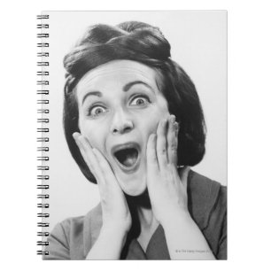 Woman Making Face Notebook