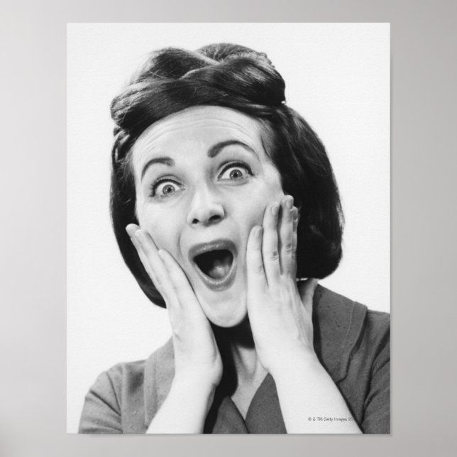 Woman Making Face Poster (Front)