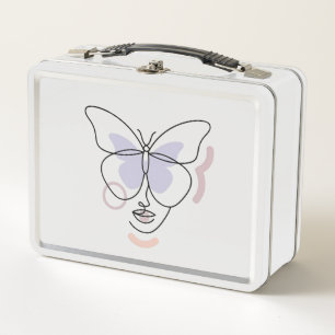 Woman Metal Lunch Box
