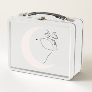Woman Metal Lunch Box