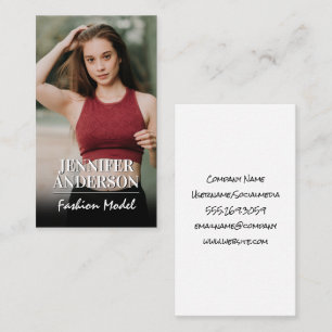 Woman Model in Sports Wear Business Card