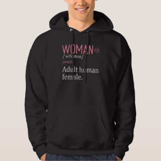Woman Noun Adult Human Female Feminism Hoodie