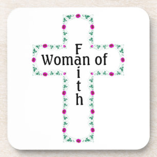 Woman of faith coaster