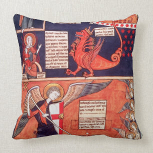 Woman of the Apocalypse Being Attacked by the Seve Cushion