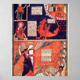 Woman of the Apocalypse Being Attacked by the Seve Poster