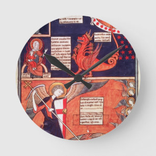 Woman of the Apocalypse Being Attacked by the Seve Round Clock
