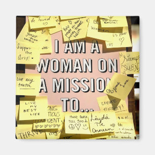 Woman on A Mission, Motivational Magnet