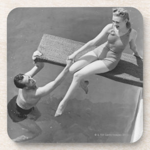 Woman on Diving Board Coaster