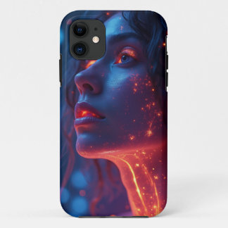 Woman on fire iPhone 11 case