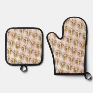 Woman Oven Mitt & Pot Holder Set