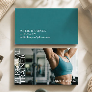 Woman Personal trainer Business Card