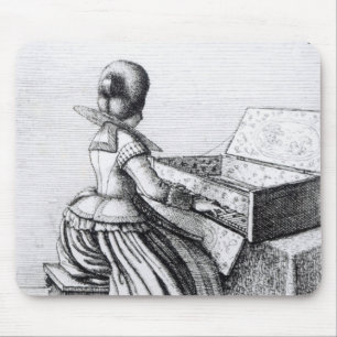 Woman Playing at a Keyboard, 1635 Mouse Pad