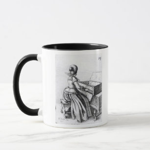 Woman Playing at a Keyboard, 1635 Mug