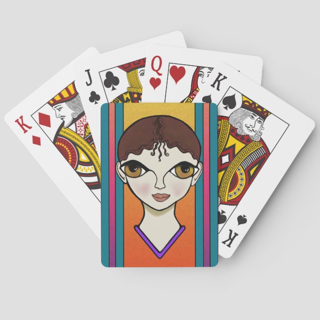 Woman Playing Cards (Back)