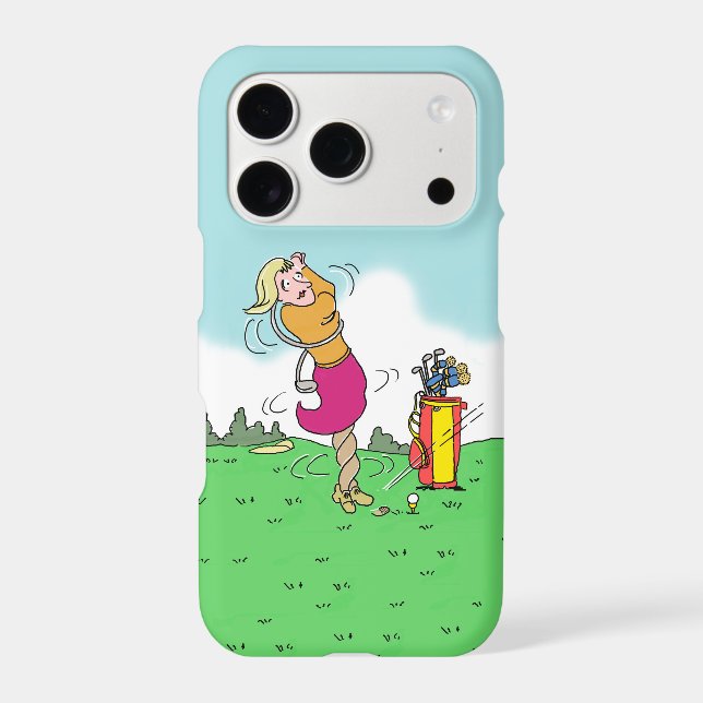 Woman Playing Golf (Back)