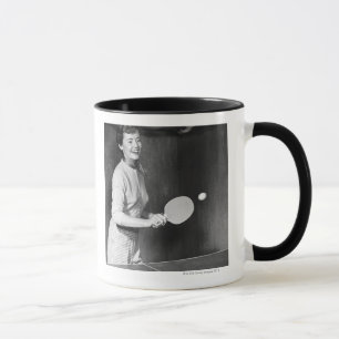 Woman Playing Table Tennis Mug