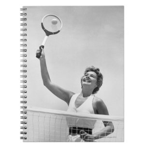 Woman Playing Tennis 2 Notebook
