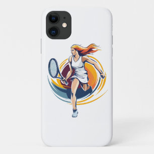 woman playing tennis iPhone 11 case