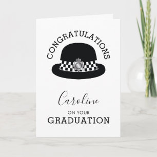 Woman Police Officer Graduation   Passing Out Card