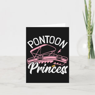 Woman Pontoon Boat Girl I Pontoon Princess Pontoon Card