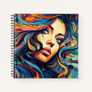 Woman Pop Art Notebook