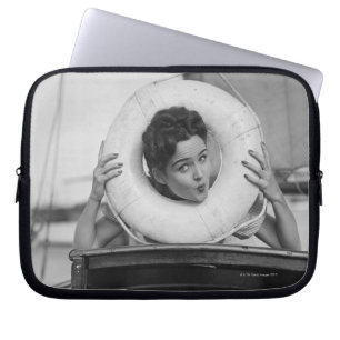 Woman Posing 3 Laptop Sleeve