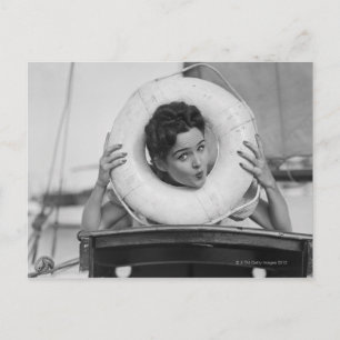 Woman Posing 3 Postcard