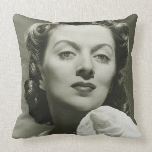 Woman Posing in Studio 2 Cushion