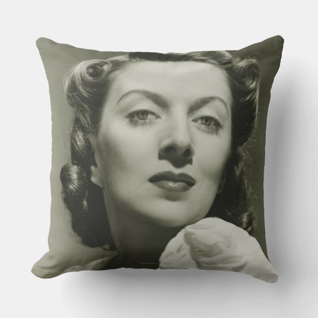 Woman Posing in Studio 2 Cushion (Front)