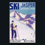 Woman Posing Open Slopes Poster<br><div class="desc">Jasper National Park,  Canada - Woman Posing Open Slopes Poster - Jasper National Park,  Canada  was created in 1950. This image depicts scenes from Jasper National Park,  Canada.</div>