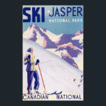 Woman Posing Open Slopes Poster<br><div class="desc">Jasper National Park,  Canada - Woman Posing Open Slopes Poster - Jasper National Park,  Canada  was created in 1950. This image depicts scenes from Jasper National Park,  Canada.</div>